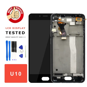 

New For Meizu U10 LCD Display + Touch Screen Digitizer Glass With Frame Assembly For Meizu U10 Mobile Phone Parts With Free Tool