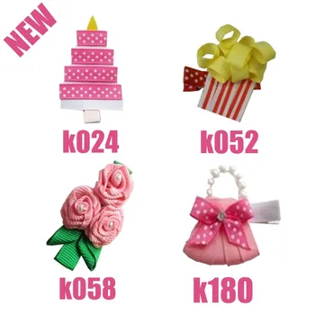 

100 PCS Hair Accessories With Pure Manual Crafts Animal Print Children Hot Sell Baby owl/characters/crab Hair bugs Free Shipping