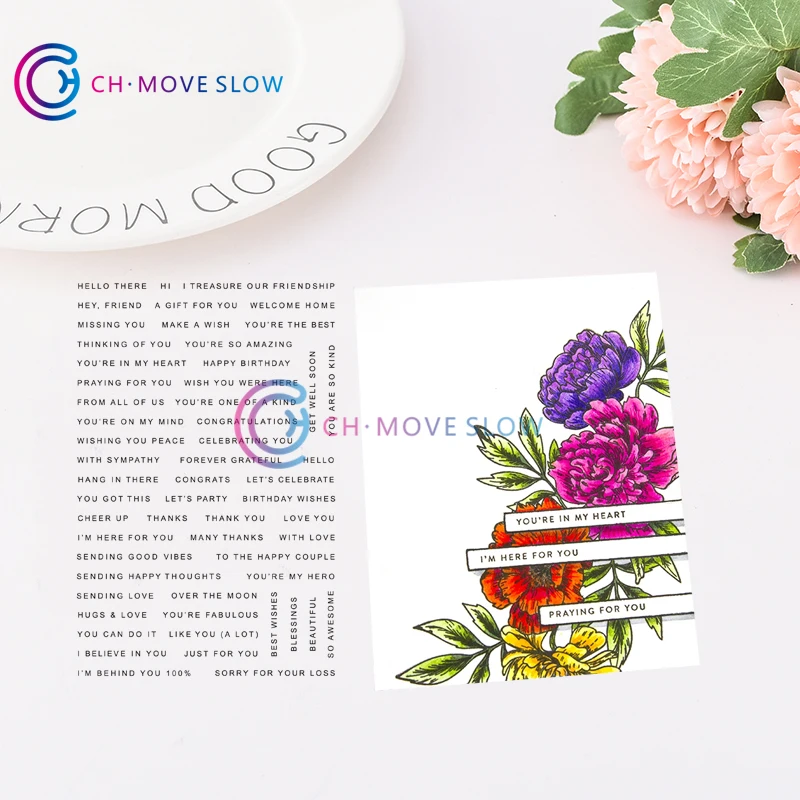 

CH TINY WORDS Product Stamps DIY Scrapbooking Card Stencil Paper Craft Handmade Album Handbook Decor