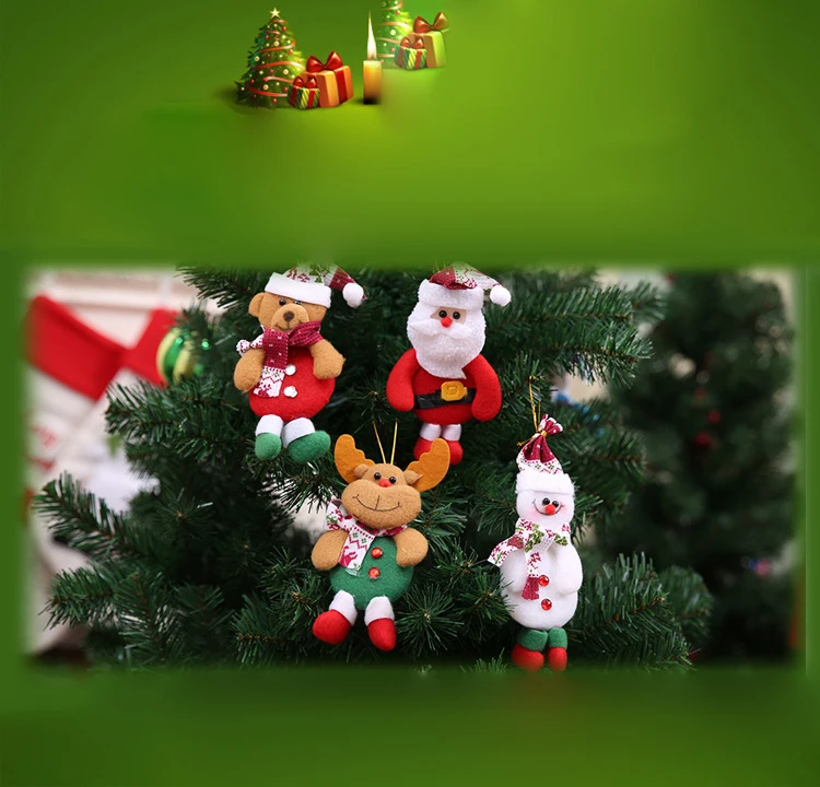 Рождественский Санта-Клаус, ручной работы, висячие украшения, рождественская елка, украшение для дома, год, BBURQT, рождественские вечерние украшения, DS29