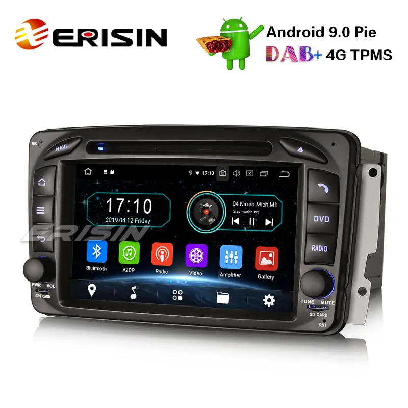 Erisin ES4963C 7 "DAB + Android 9 0 Авторадио GPS для Mercedes C/CLK/G Class W203 Viano Vito Navi