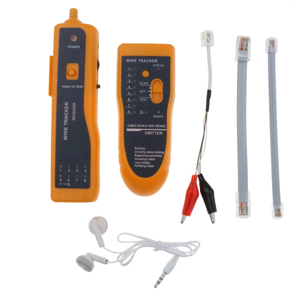 Новый тестер kebidumei RJ11 RJ45 Cat5 Cat6 трекер телефонных проводов трассировщик сетевого