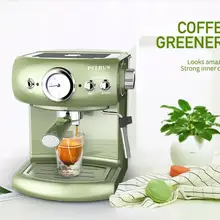 Итальянская кофемашина полуавтоматическая Ретро Итальянская Кофеварка 19 бар эспрессо машина высокого давления Кофеварка вспениватель молока