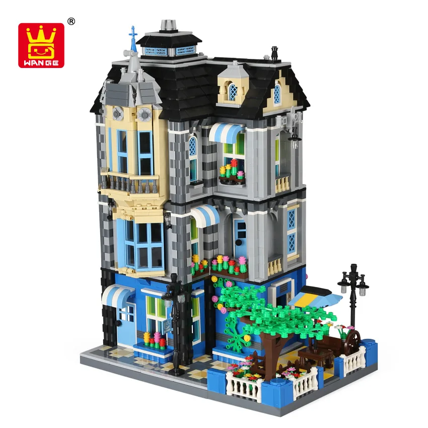 

Wange Blocks Architecture Series Model Hotel Building Bricks Beautiful House Brinquedos Educational Toys for Children 6310