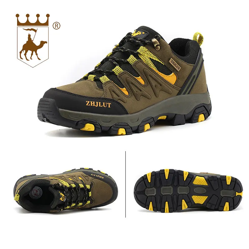 

BACKCAMEL 2018 New Outdoor Couple Boots Hiking Female Men's Sports Waterproof Non-slip Wear-resistant Running Work Safety Shoes