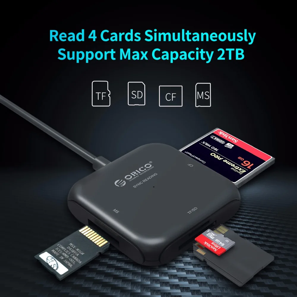ORICO SD Card Reader Super Speed USB 3 0 Micro SD TF Memory Card Reader Max 2