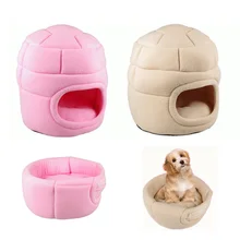Маленькая собака домик для кошки Замок Мягкий домик-кроватка для домашних животных утолщенные щенок Подушка, валик в виде кошки диван съемная подстилка специальная конструкция