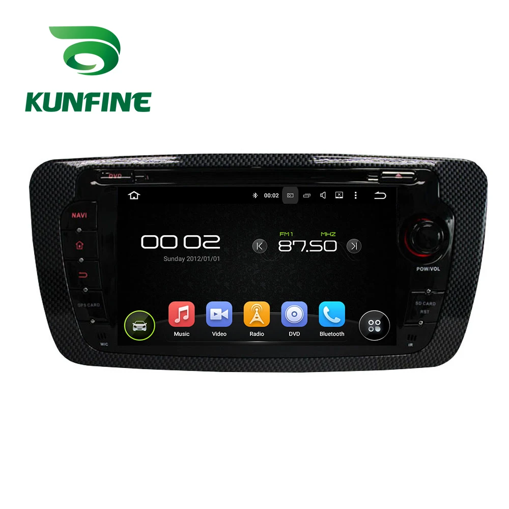 Android Car DVD GPS Navigation Multimedia Player Car Stereo For Seat Ibiza 2013 Radio Headunit-A