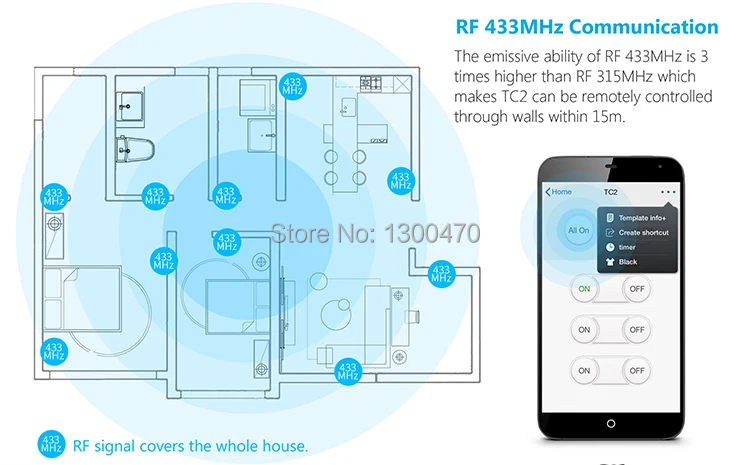 Broadlink TC2 1 Gang,smart home Automation,Phone Remote wireless Wall light Switch,UK Standard,English Version,Crystal Glass-4.jpg