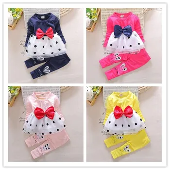 Baby baby girl clothes cotton sports suit cartoon cute Mickey print children's clothing children's casual clothes baby clothes 5