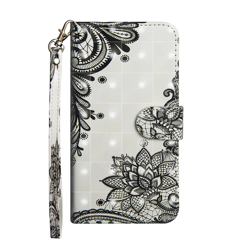 3D Painted PU Leather Wallet Case For LG Q6 Q7 Q8 Q Stylo 4 X Power 2 X Power 3 G7 V40 ThinQ Flip Book Stent Shell Phone Cases - Цвет: 1