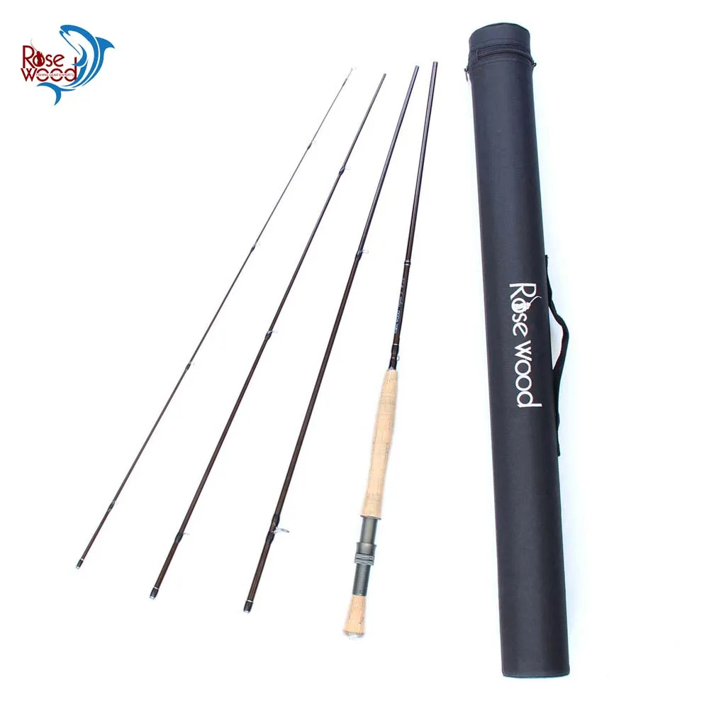 High Carbon Fly Fishing Rod 2.7 M 9ft 4 Section Line Wt 5/6 Fishing Rod
