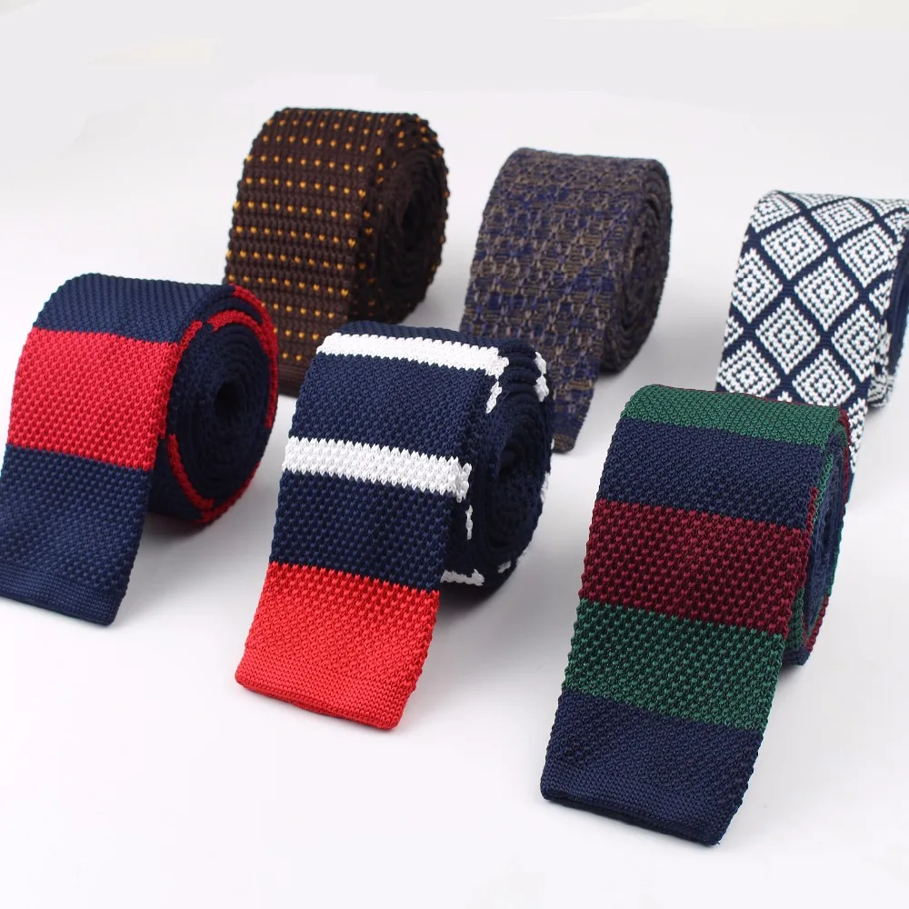 2018 мужской Красочный галстук вязаный тонкий тканый узкие галстуки|narrow neckties|tie necktiesknitted tie |