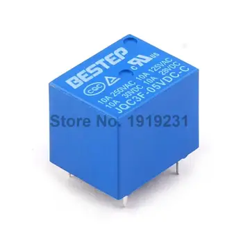 

5PCS BESTEP T73 5V Relay Blue JQC3F-05VDC-C