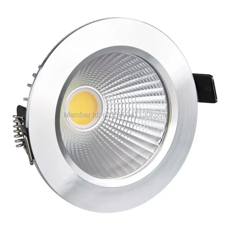 (60 шт./лот) гарантия 3 года 100-110lm/w dimmable Подпушка свет LED УДАРА Подпушка свет 7 Вт встраиваемый светильник потолочный лампы