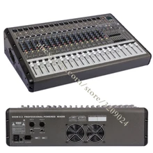 Высокая Мощность микрофон смеситель для 16ти-канального видеорегистратора усилитель с одной машине стопы 650 W+ 650 W с USB Запись микрофон смешивания