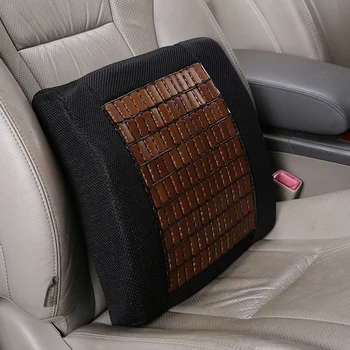 

1pcs Bamboo Memory Foam Seat Chair Lumbar Back Support Cushion Pillow for Office Home Car Auto Interior Accessories