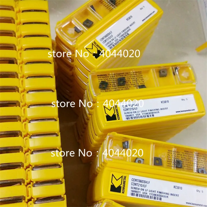 Карбидные вставки Kennametal CCMT060204LF KC5010 CCMT21.51LF 5 шт.|Токарный инструмент| |