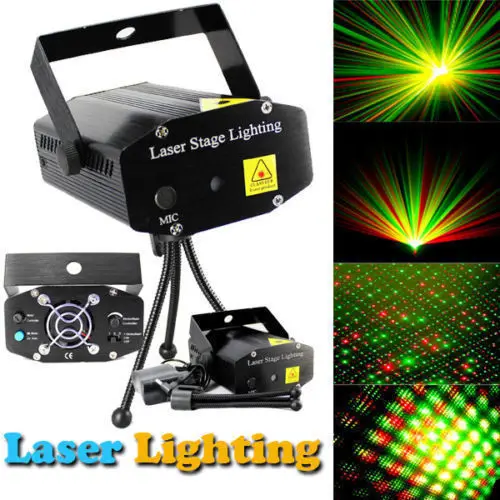 

Mini LED R&G Laser Projector Stage Lighting Adjustment DJ Disco Party Club Light