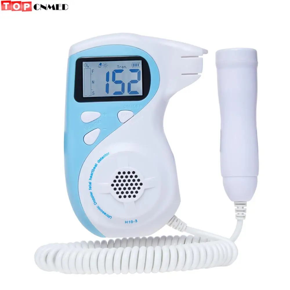 

Fetal Doppler LCD Alarm 2 Modes Build-in Speaker 2.5-2.0 MHz Waterproof Interchangeable Probe Ultrosound Baby Heart Pregnant