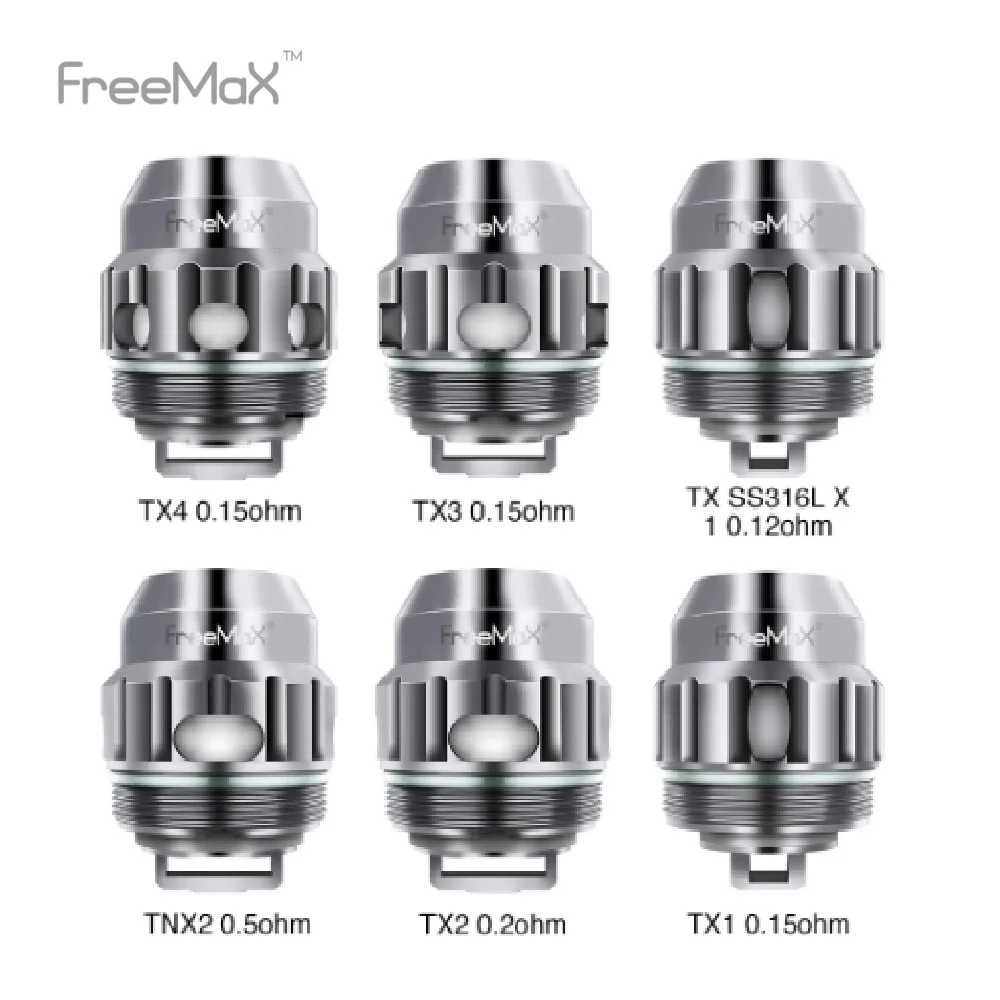 5 шт. оригинальная сменная катушка Freemax Twister w/0. 15 Ом/0. 12 2 Ом/0 Ом головка для Kit/Fireluke
