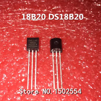 

50PCS/LOT DS18B20 18B20 TO-92 temperature sensor
