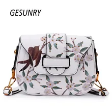 Gesunry, модная женская сумка через плечо из спилка, роскошный бренд, дизайн, Сумка с клапаном, сумки на плечо, женские сумки-мессенджеры