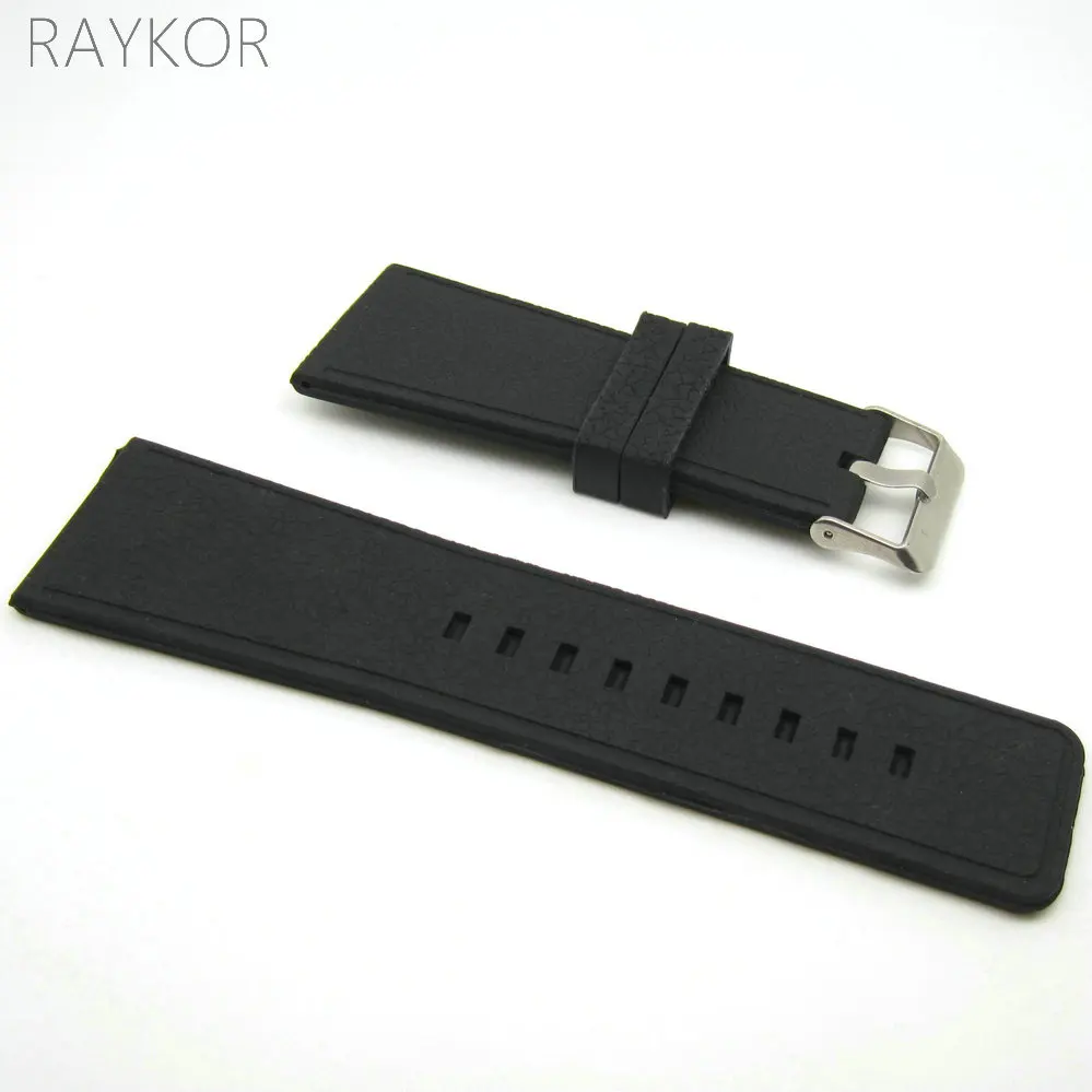 

30mm Silicone Rubber Watch Band Soft Silicon Durable Strap for Mens Fashion Casual Sports Diver Watches