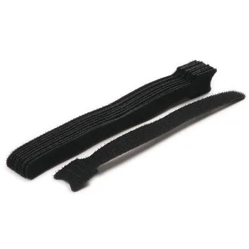 

100 Pcs 12x200mm Microfiber Cloth Hook and Loop Cord Management Wire Organizer Straps