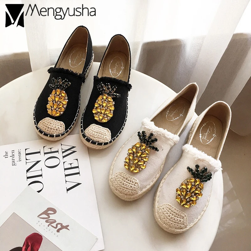 Обувь для отдыха парусиновые эспадрильи feminina криперы 2019 hand made кисточкой туфли