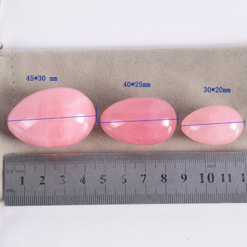 Натуральный розовый кварц яйцо раскручивание Минеральный Камень Сфера Yoni яйцо хрустальный шар массаж Исцеление фэн-шуй домашний декор аксессуар