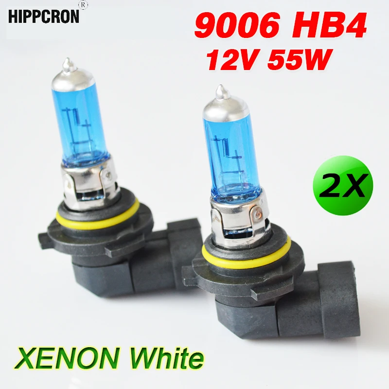 Hippcron 9006 HB4 галогенная лампа 12 В 55 Вт автомобильная фара темно синее стекло Супер