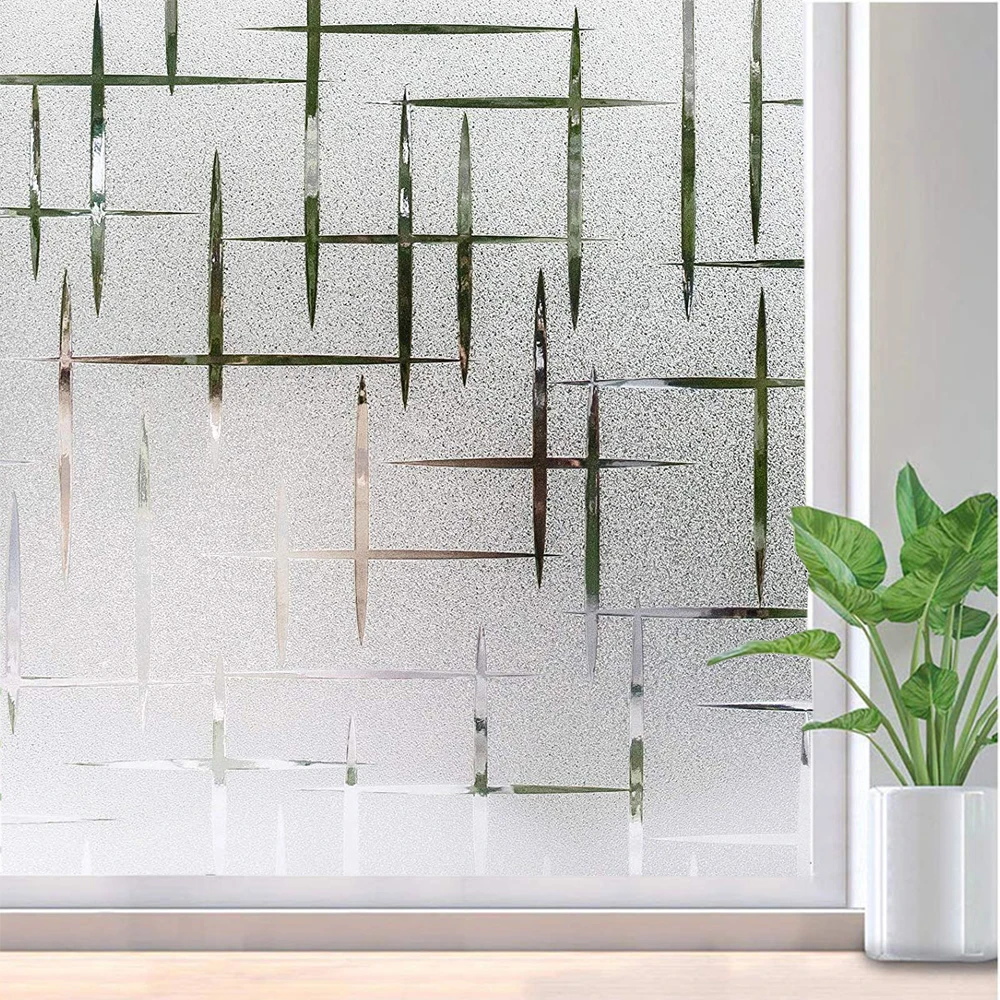 

Funlife 60x200cm Vinyl Decorative Self-adhesive window Film Non-Adhesive Heat Control Anti Uv Window Sticker For Home And office