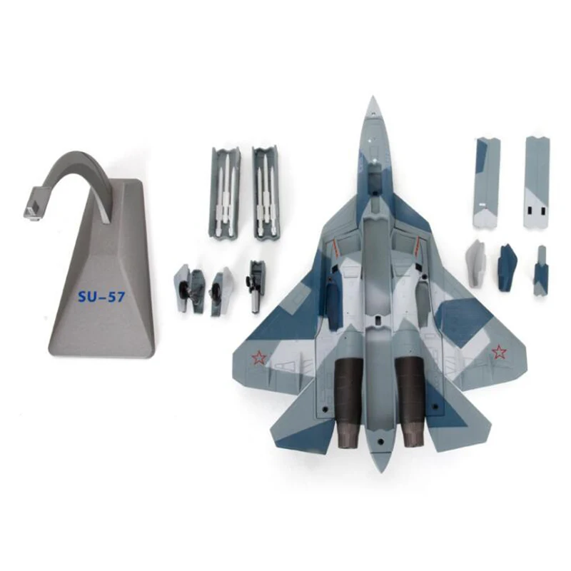 1: 72 Su-57/T-50 сплав 4-го поколения истребитель русская статическая имитация Игрушечная модель самолета статическая модель мемориал