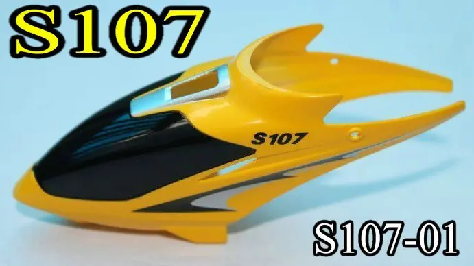 Syma S107 mini RC helicopter spare parts Head cover nose yellow S107 01