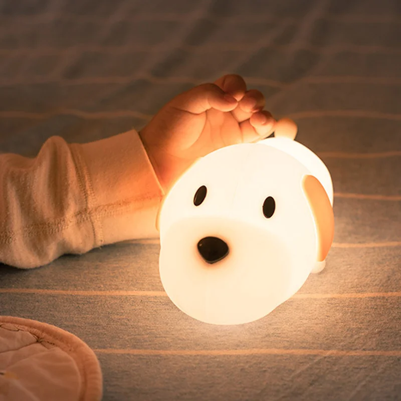 

Soft Silicone Puppy Night Light USB Charging for Kids Sleep or Valentine's Day Gifts SDF-SHIP