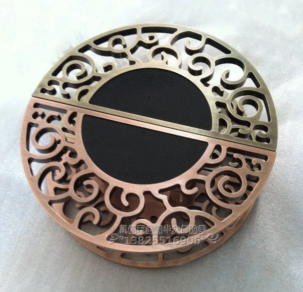 Chinese antique lotus semicircular door handle handle European hotel