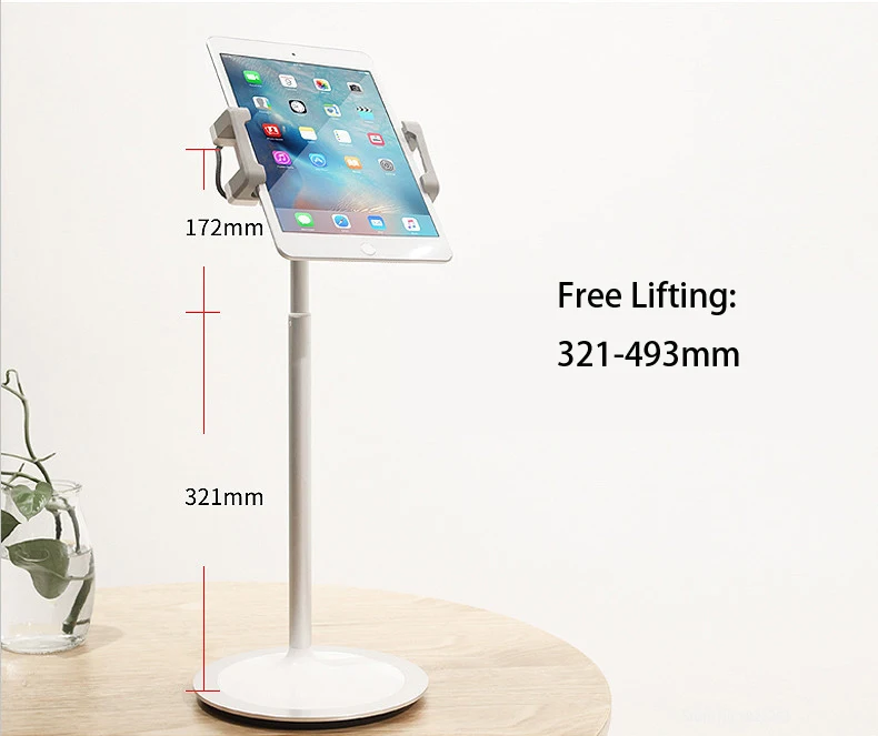 Tanie Hyvarwey XG S3 ze stopu aluminium darmowe podnoszenie 4.7 12.9 cala telefon Tablet PC podstawka biurowa do ipada pro iphone na powierzchnię laptopa