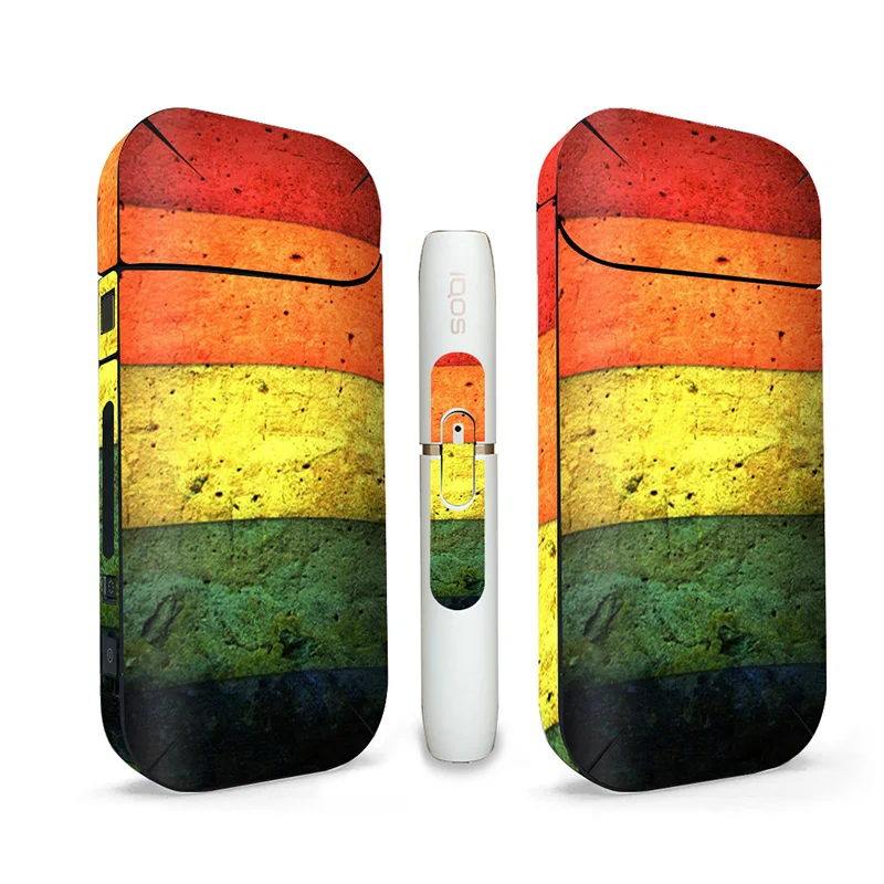2018 новый стиль Ambrose Vape IQOS стикер полосатый рисунок кожа 15 цветов в