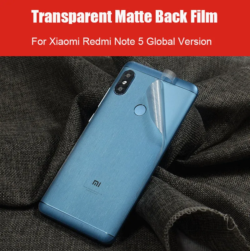 Back Film For Xiaomi Redmi Note 5 Global Version Ultra-thin Transparent Matte Protective Film For Xiaomi Redmi Note 5 Pro 5.99  (2)