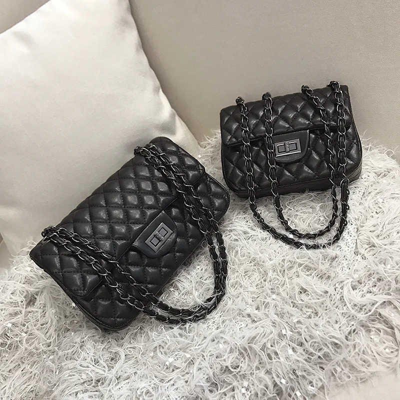 

Women Plaid Shoulder Bag Chain Messenger Bag Big Famous Luxury Brand Designer PU Leather Fashion Female Handbag Crossbody Bag