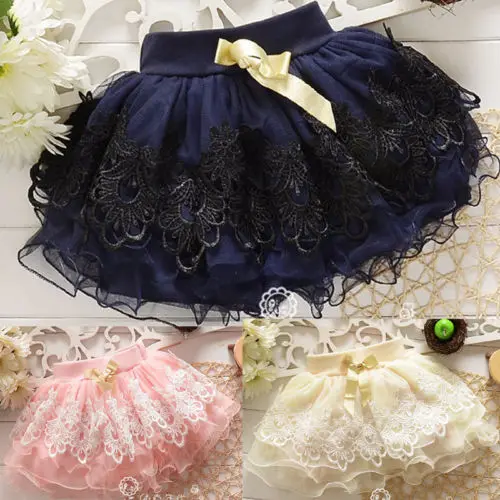 

Toddler Baby Girls Summer Lace Floral Skirt Kid Tutu Dress Short Mini Skirt