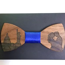 Горячая формальный коммерческий деревянный галстук-бабочка галстук мужской сплошной цвет брак галстук-бабочка для мужчин Конфеты Цвет Бабочка галстук деревянный лук галстук