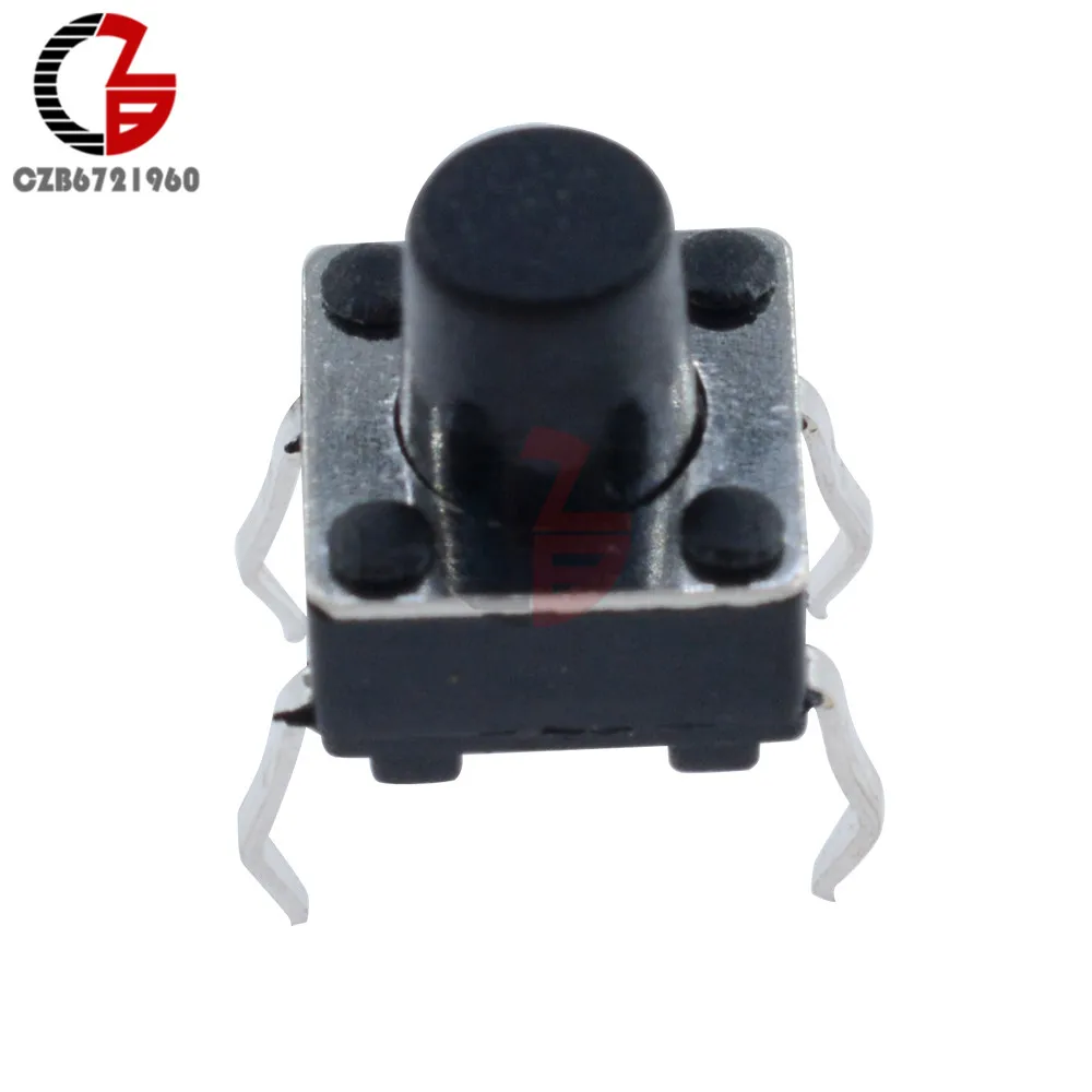 

100PCS 6X6X7mm SPST Mini Micro Momentary Tactile Push PCB Button Switch