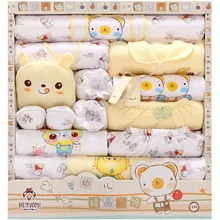 Комплект из 18 предметов; комплекты одежды для новорожденных из хлопка; плотная одежда для маленьких девочек и мальчиков; детское нижнее белье; TZ38