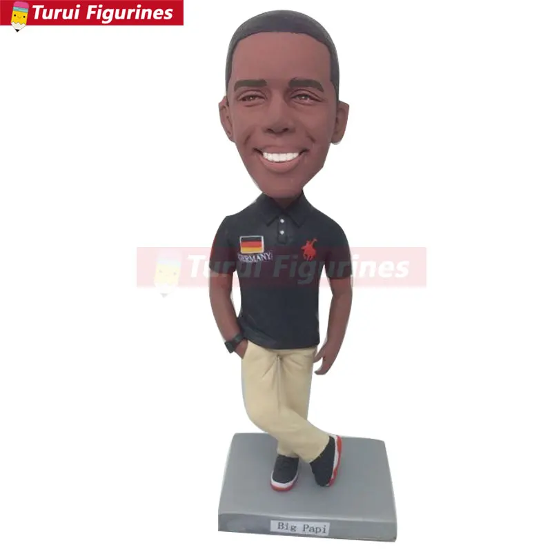 

German Dude Personalized Bobble Head Clay Figurines Based on Customers' Photos Using As Wedding or Birthday Cake Topper, Gifts,