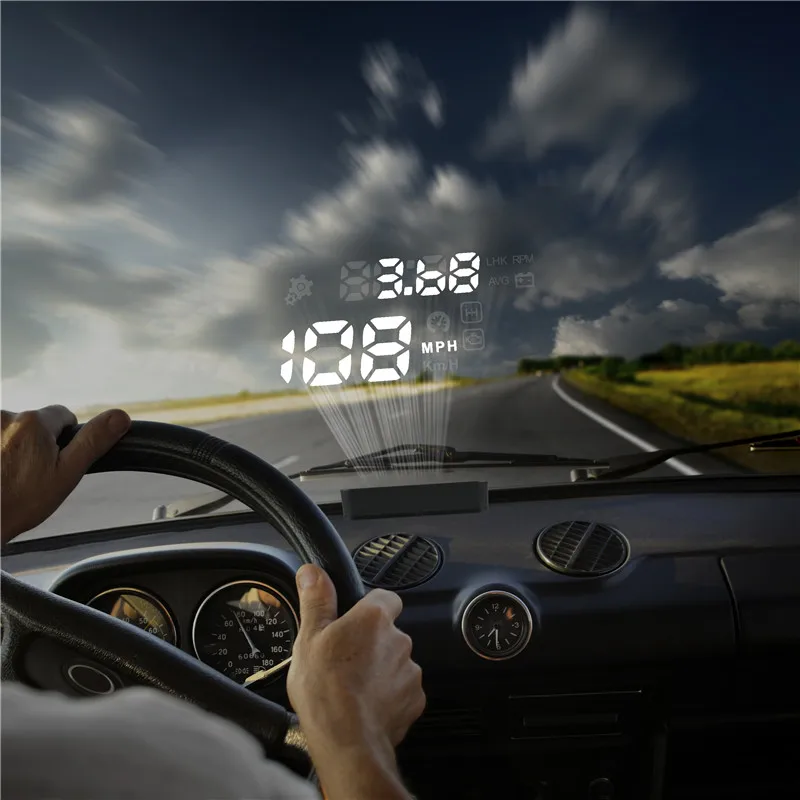 AUTOOL X210 HUD Автомобильный дисплей на лобовое стекло проектор Многофункциональный цифровой измеритель для большинства транспортных средств