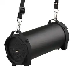 Беспроводной мощный спортивный Динамик s радио MP3 плеер сабвуфера черный с ремнем для переноски уличный спортивный переносной Bluetooth Динамик