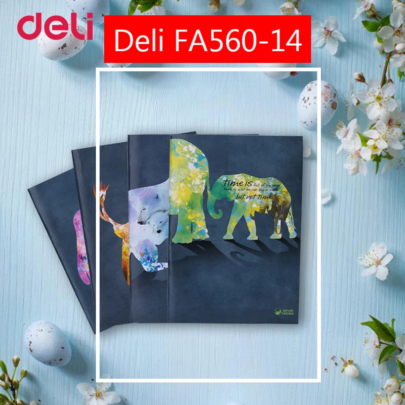 Deli 2018 модные блокноты A5 с милыми животными и фруктами для школы дневник