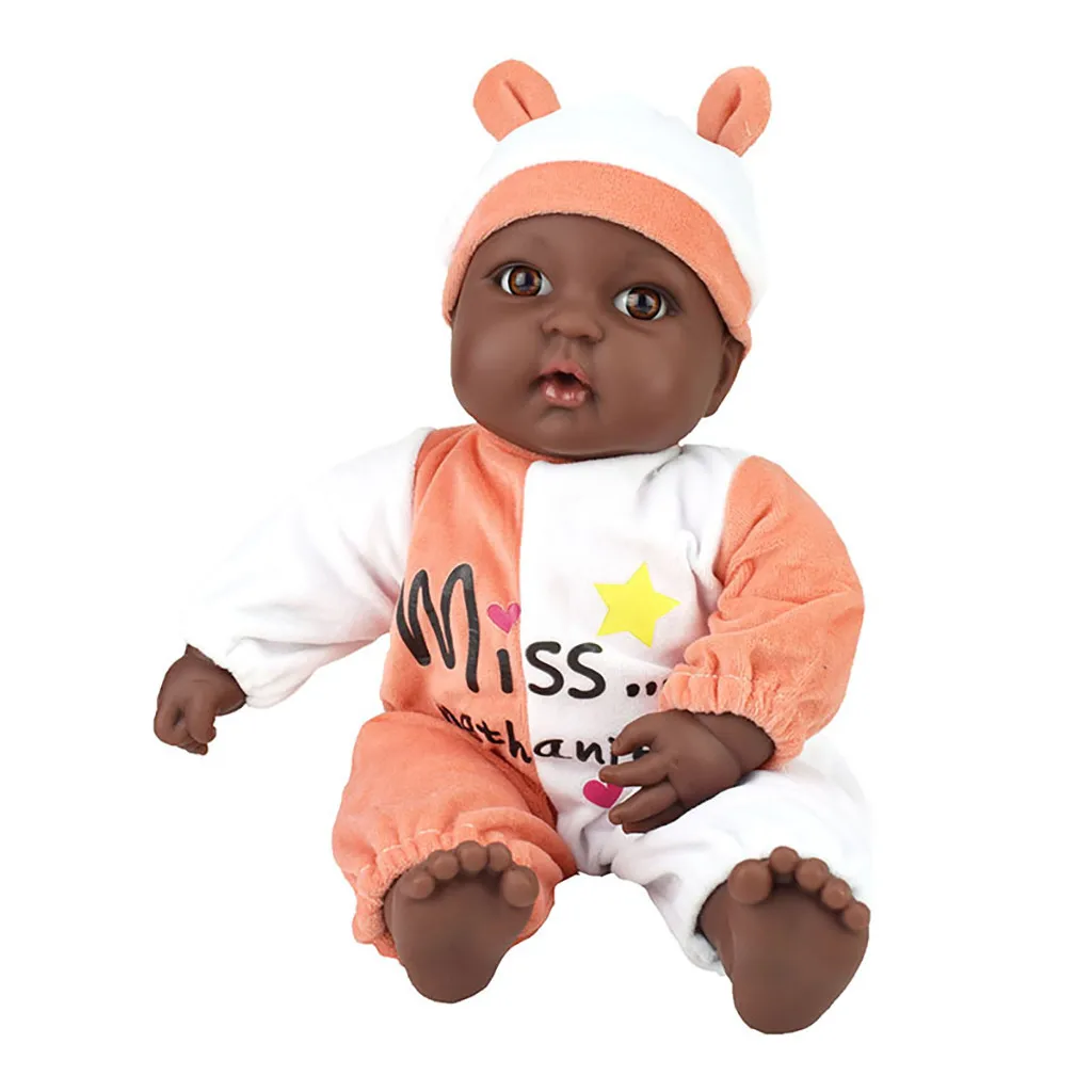 

Baby Play Toys New Arrival Baby Girl Reborn Dolls Kids Toy Black Dolls African American Play Dolls Lifelike 40cm A521